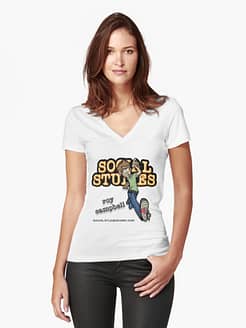 Roy Dancing Fitted V-Neck Front