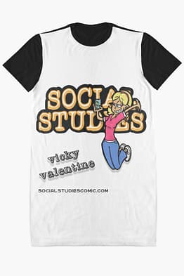 Vicky Dancing Graphic T-Shirt Dress - 1